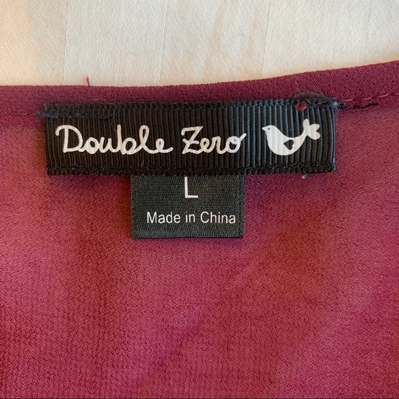 Double Zero Sheer and Crochet Lace Blouse - Picture 3 of 6